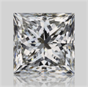 Natural Diamond 2.02 Carats, Princess with  Cut, H Color, SI2 Clarity and Certified by GIA