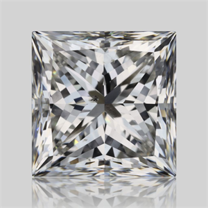 Picture of Natural Diamond 2.02 Carats, Princess with  Cut, H Color, SI2 Clarity and Certified by GIA