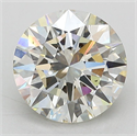 Lab Grown Diamond 3.02 Carats, Round with Excellent Cut, J Color, VS1 Clarity and Certified by IGI