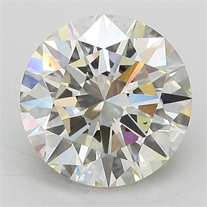 Picture of Lab Grown Diamond 3.02 Carats, Round with Excellent Cut, J Color, VS1 Clarity and Certified by IGI