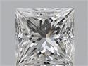 Natural Diamond 1.06 Carats, Princess with  Cut, G Color, VS2 Clarity and Certified by GIA