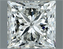 Natural Diamond 0.90 Carats, Princess with  Cut, I Color, VVS2 Clarity and Certified by IGI