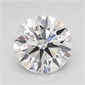 Lab Grown Diamond 4.08 Carats, Round with Ideal Cut, D Color, VVS2 Clarity and Certified by IGI