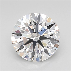 Picture of Lab Grown Diamond 4.08 Carats, Round with Ideal Cut, D Color, VVS2 Clarity and Certified by IGI