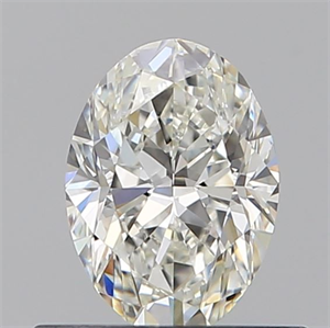 Picture of Natural Diamond 0.51 Carats, Oval with  Cut, H Color, VVS2 Clarity and Certified by GIA