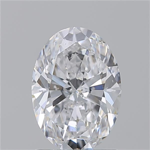 Picture of Natural Diamond 1.50 Carats, Oval with  Cut, D Color, SI2 Clarity and Certified by GIA