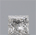 Diamante Natural 0.55 quilates, Princesa , Color F, claridad IF y certificado GIA