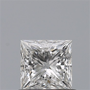 Picture of Natural Diamond 0.55 Carats, Princess with  Cut, F Color, IF Clarity and Certified by GIA