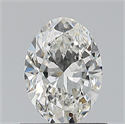 Natural Diamond 0.72 Carats, Oval with  Cut, G Color, VS1 Clarity and Certified by GIA