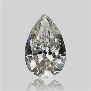 Picture of Natural Diamond 0.41 Carats, Pear with  Cut, I Color, SI2 Clarity and Certified by GIA