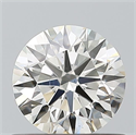 Natural Diamond 0.56 Carats, Round with Excellent Cut, G Color, VS2 Clarity and Certified by IGI