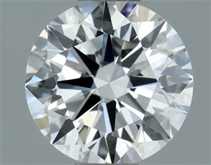 Picture of Natural Diamond 0.50 Carats, Round with Excellent Cut, I Color, VS1 Clarity and Certified by GIA