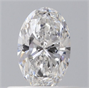 Natural Diamond 0.40 Carats, Oval with  Cut, E Color, VS2 Clarity and Certified by GIA