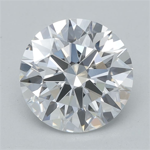 Picture of Lab Grown Diamond 1.07 Carats, Round with Ideal Cut, D Color, VVS2 Clarity and Certified by IGI