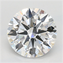 Lab Grown Diamond 2.16 Carats, Round with Ideal Cut, E Color, IF Clarity and Certified by IGI