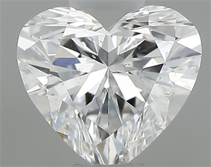 Picture of Natural Diamond 0.34 Carats, Heart with  Cut, D Color, SI1 Clarity and Certified by GIA