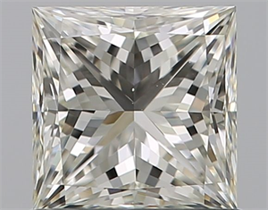 Foto Diamante Natural 0.91 quilates, Princesa , Color J, claridad VS2 y certificado GIA de