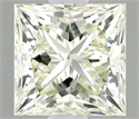 Natural Diamond 0.50 Carats, Princess with  Cut, L Color, VS1 Clarity and Certified by IGI