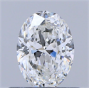 Natural Diamond 0.50 Carats, Oval with  Cut, E Color, VVS2 Clarity and Certified by GIA