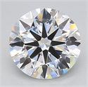 Lab Grown Diamond 3.50 Carats, Round with Ideal Cut, D Color, VVS1 Clarity and Certified by IGI