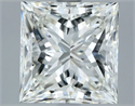 Natural Diamond 3.03 Carats, Princess with  Cut, H Color, VS1 Clarity and Certified by IGI
