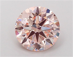 Picture of Lab Grown Diamond 1.78 Carats, Round with Very Good Cut, Fancy Pink Color, VS1 Clarity and Certified by IGI