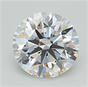Lab Grown Diamond 2.03 Carats, Round with Excellent Cut, D Color, IF Clarity and Certified by GIA