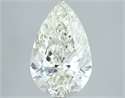 Natural Diamond 3.03 Carats, Pear with  Cut, J Color, SI2 Clarity and Certified by IGI