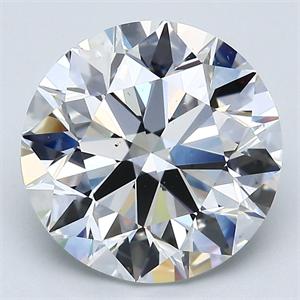Picture of Natural Diamond 5.02 Carats, Round with Excellent Cut, F Color, SI1 Clarity and Certified by GIA