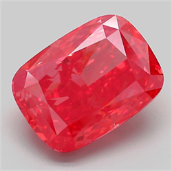 Picture of Lab Grown Diamond 5.06 Carats, CUSHION MODIFIED with  Cut, Fancy Vivid Pink Color, VVS2 Clarity and Certified by IGI