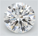 Lab Grown Diamond 2.80 Carats, Round with Ideal Cut, D Color, VVS1 Clarity and Certified by IGI