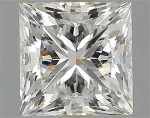 Picture of Natural Diamond 1.01 Carats, Princess with  Cut, H Color, VVS2 Clarity and Certified by GIA