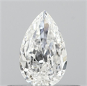 Natural Diamond 0.22 Carats, Pear with  Cut, F Color, I1 Clarity and Certified by GIA