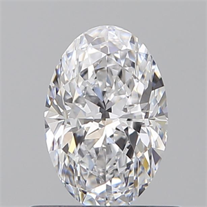 Picture of Natural Diamond 0.53 Carats, Oval with  Cut, D Color, VS1 Clarity and Certified by GIA