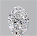 Natural Diamond 1.20 Carats, Oval with  Cut, D Color, SI1 Clarity and Certified by GIA