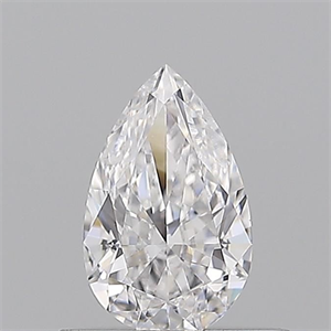 Picture of Natural Diamond 0.50 Carats, Pear with  Cut, D Color, VS2 Clarity and Certified by GIA