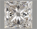 Natural Diamond 1.90 Carats, Princess with  Cut, I Color, VS2 Clarity and Certified by GIA