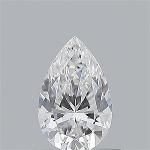 Picture of Natural Diamond 0.55 Carats, Pear with  Cut, E Color, VS2 Clarity and Certified by GIA
