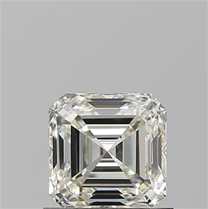Foto Diamante Natural 0.91 quilates, Asscher , Color J, claridad VVS2 y certificado GIA de