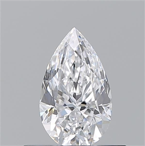 Picture of Natural Diamond 0.50 Carats, Pear with  Cut, D Color, VVS2 Clarity and Certified by GIA