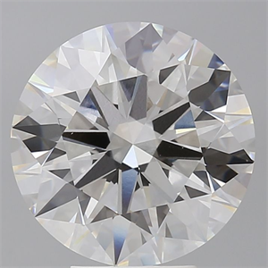 Picture of Lab Grown Diamond 5.60 Carats, Round with Ideal Cut, F Color, VVS2 Clarity and Certified by IGI