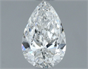 Natural Diamond 0.50 Carats, Pear with  Cut, F Color, VS1 Clarity and Certified by GIA