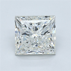 Picture of Natural Diamond 2.01 Carats, Princess with  Cut, J Color, I1 Clarity and Certified by GIA