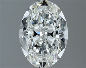Picture of Natural Diamond 1.52 Carats, Oval with  Cut, H Color, VS1 Clarity and Certified by GIA