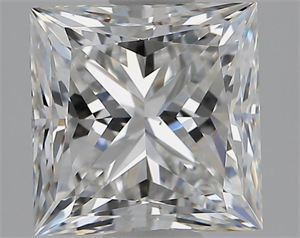 Picture of Natural Diamond 1.70 Carats, Princess with  Cut, E Color, VS2 Clarity and Certified by GIA