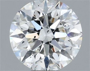 Picture of Natural Diamond 0.72 Carats, Round with Excellent Cut, H Color, SI2 Clarity and Certified by GIA