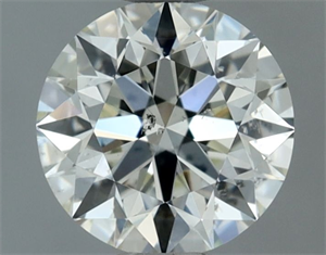 Picture of Natural Diamond 0.71 Carats, Round with Excellent Cut, I Color, SI1 Clarity and Certified by IGI
