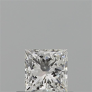 Picture of Natural Diamond 0.51 Carats, Princess with  Cut, G Color, VVS2 Clarity and Certified by GIA