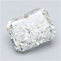 Natural Diamond 4.01 Carats, Radiant with  Cut, J Color, SI1 Clarity and Certified by GIA
