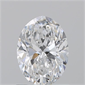 Natural Diamond 1.02 Carats, Oval with  Cut, D Color, VVS2 Clarity and Certified by GIA